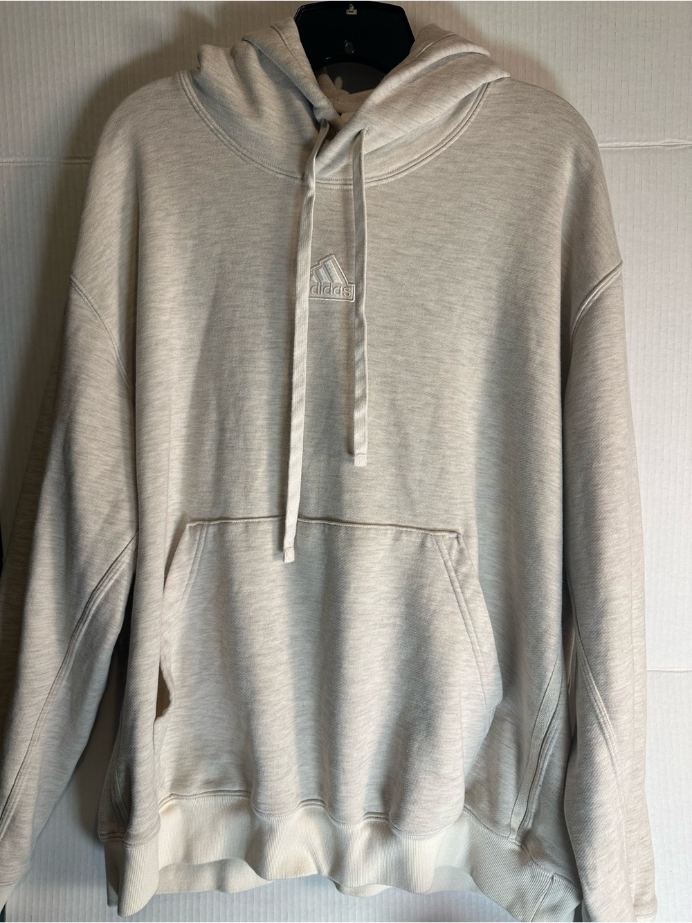 adidas Light Heather Gray Pullover Hoodie